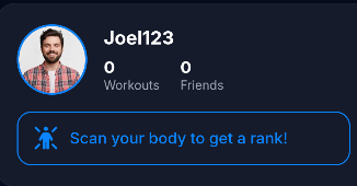 AI Body Scanner screen